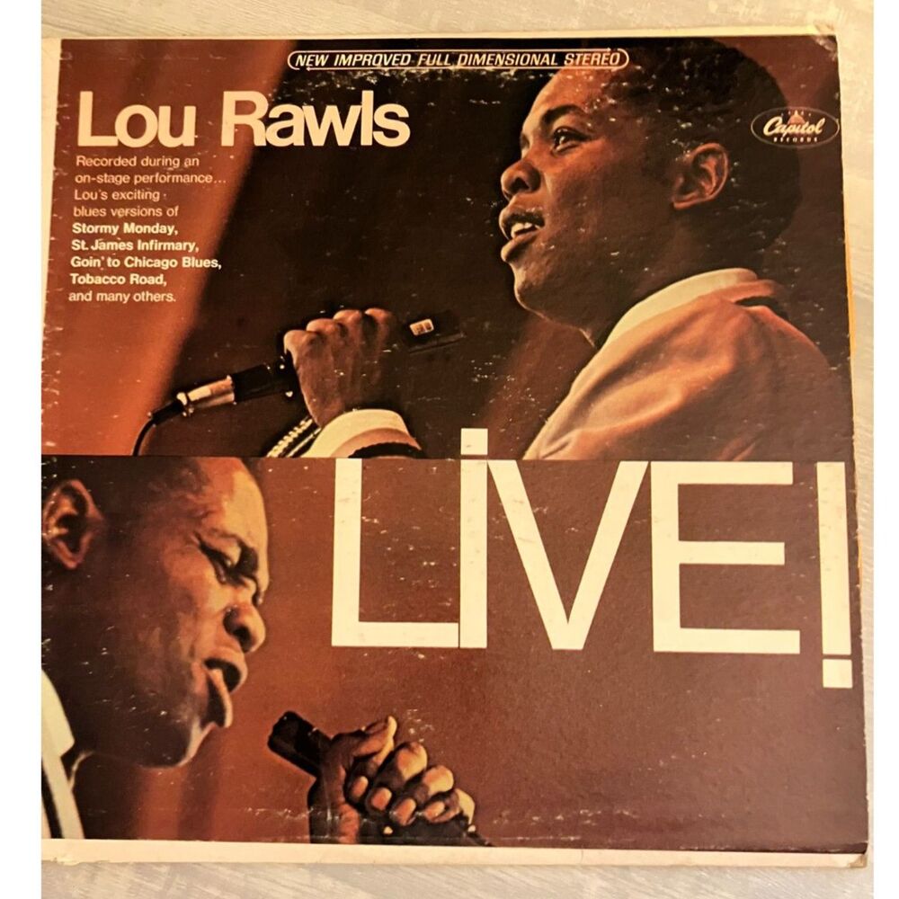 Lou Rawls "Live!" vinyl